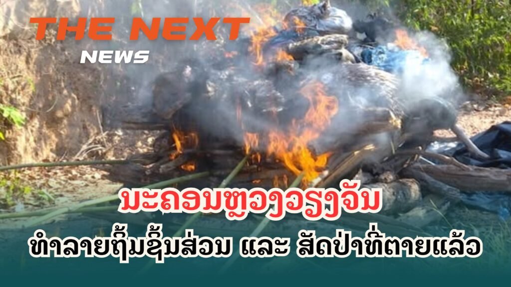 ນະຄອນຫຼວງວຽງຈັນ ທໍາລາຍຖິ້ມຊິ້ນສ່ວນ ແລະ ສັດປ່າທີ່ຕາຍແລ້ວ